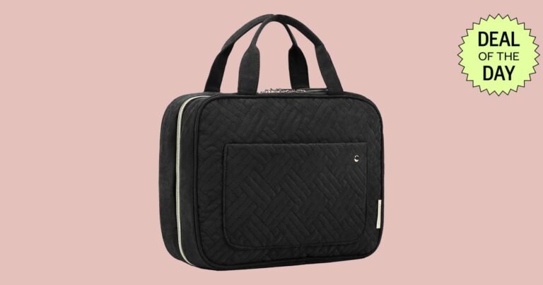 Bagsmart’s Hanging Toiletry Bag is on sale for $13 on Amazon