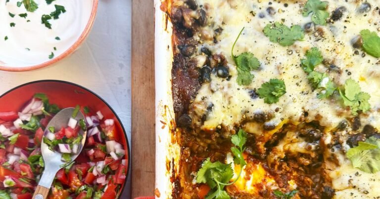 Enchilada casserole recipe | Good Food