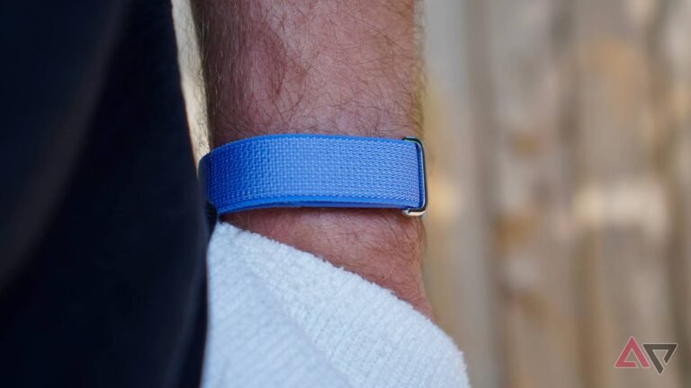 I'm wearing the Fitbit Air, and I love how it brings back the golden age of fitness trackers