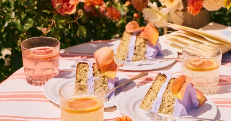 Recipe: Lavender and lemon poppy seed cake from "Cake Picnic" by Elisa Sunga