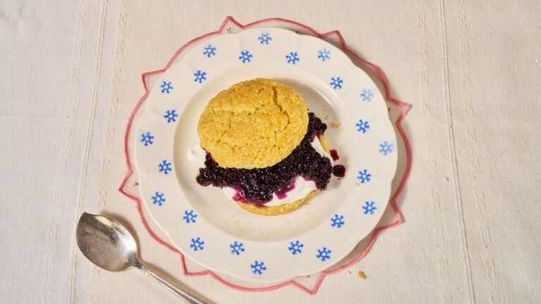 Blueberry Cornmeal Shortcakes Recipe | Epicurious