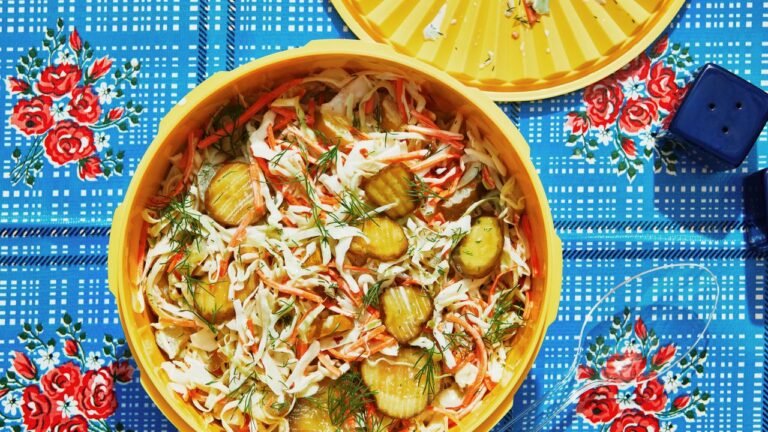 Pickle Coleslaw Recipe | Epicurious Pickle Coleslaw Recipe | Epicurious