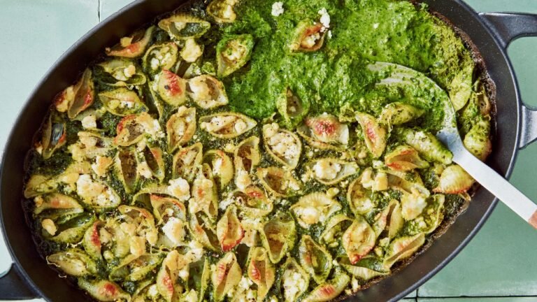 Baked Feta Pasta With Green Sauce Recipe Baked Feta Pasta With Green Sauce Recipe