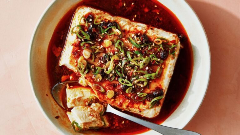 Cold Silken Tofu With Chili Crisp Dressing Recipe