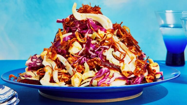 Crunchy Veg Salad With Dates and Fried Shallots Recipe Crunchy Veg Salad With Dates and Fried Shallots Recipe