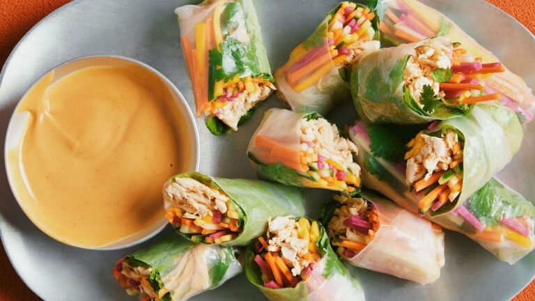 Mango Chicken Summer Rolls Recipe Mango Chicken Summer Rolls Recipe