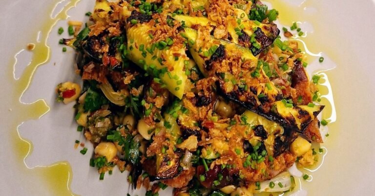 Courgette salad with Calabrian chilli dressing Courgette salad with Calabrian chilli dressing