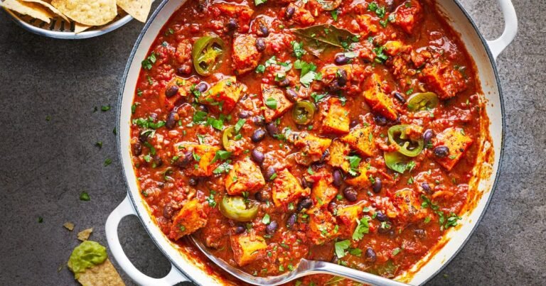 The surprise sweet ingredient that gives this veggie chilli a velvety texture